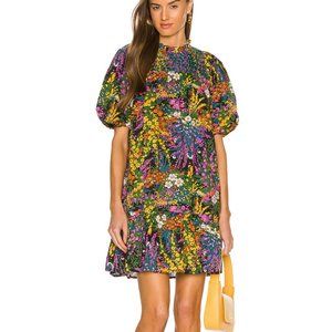 Banjanan Nicole Mini Dress in Loki's Garden Black Floral